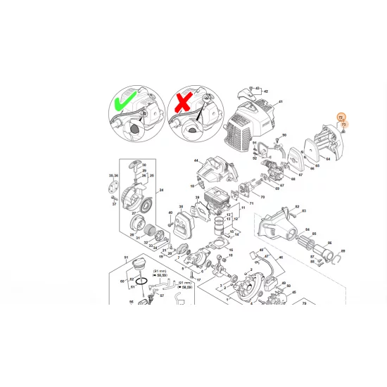 STIHL  Pokrywa filtra 4149 140 1004